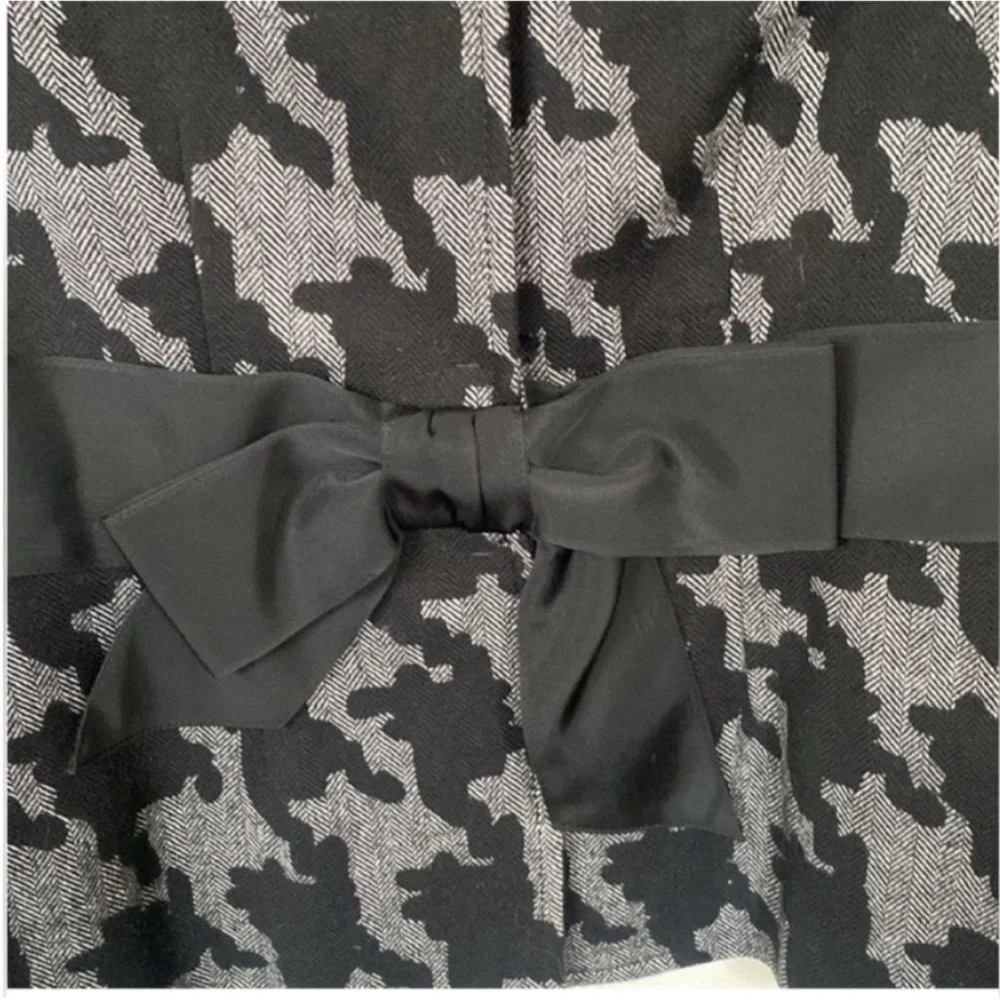 Moschino Women’s Wool Bland Blazer Houndstooth Print Jacket Black Gray size 10 - Picture 16 of 16